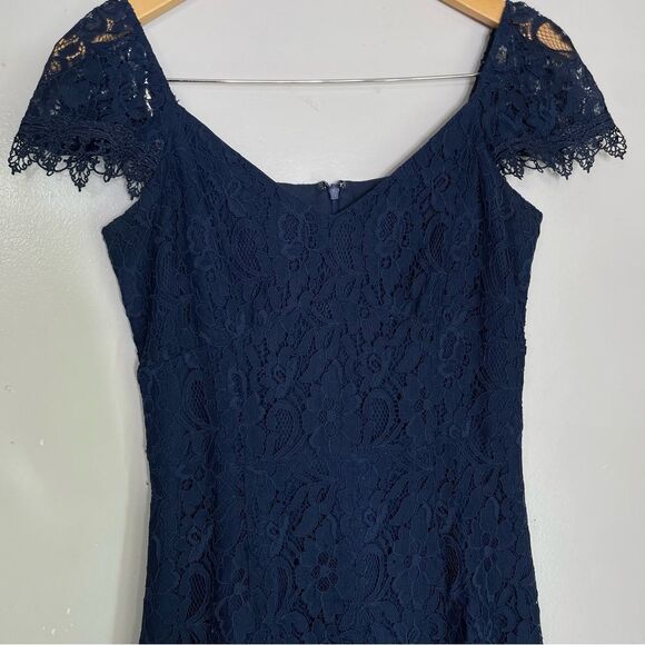 J. Peterman‎ Apology Free silk blend cap sleeve lace lined dress size 0 - Picture 5 of 10